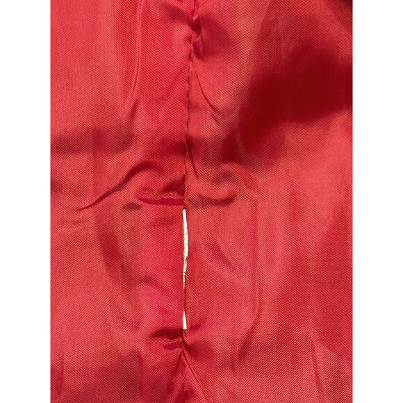 Large Red Herringbone Vest For Under Tuxedo Or Just To Dress Preppy - Picture 5 of 14